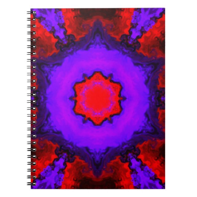Psychedelic Hippie Anteckningsbok (Framsidan)