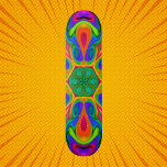 Psychedelic Hippie Flower Rainbow<br><div class="desc">Den här psykodeliska kaleidoskop-designen har en strålande regnbåge av färg. Vibranta trippelbilder för modern hippie eller någon som kärlek ljusa färger!</div>