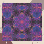 Psychedelic Hippie Lila och Gult Sjal<br><div class="desc">Den här psykodeliska kaleidoskop-designen har lila och gult. Vibranta trippelbilder för modern hippie eller någon som kärlek ljusa färger!</div>