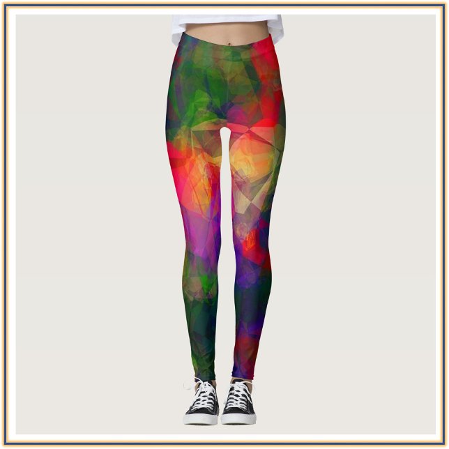 Psychedelic Hippie Mönster Leggings (Skapare uppladdad)