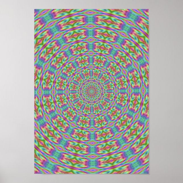Psychedelic Hippie Retro Poster (Framsidan)