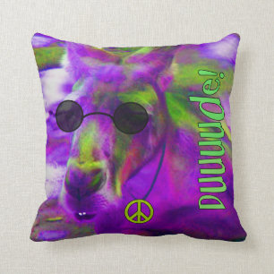 Psychedelic Hippiefred som älskar kängurun, Dude! Kudde