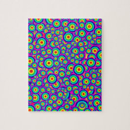 Psychedelic Hippy 60's Print Pussel