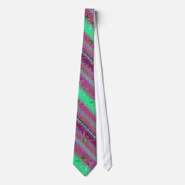 Psychedelic Hippy Groovy Mode-nacke Tie Slips (Framsida)