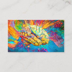 Psychedelic hjärna visitkort
