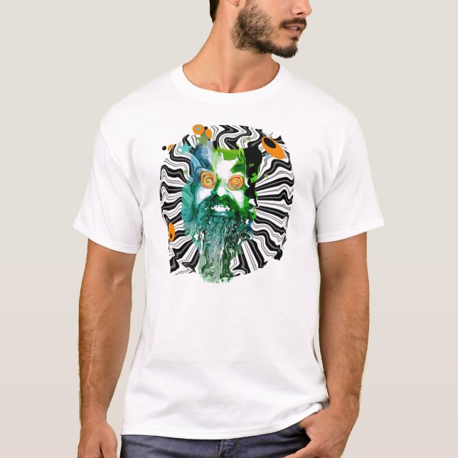psychedelic hjärntvätta T-tröja Tee (Framsida)