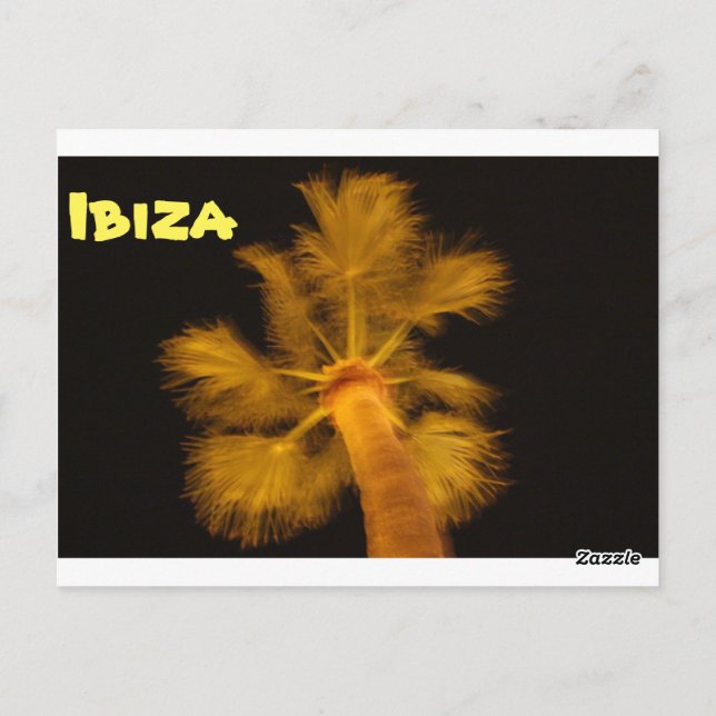 Psychedelic Ibiza-vykort Vykort (Baksida)