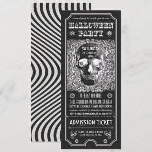 Psychedelic-inbjudningar från halloween fest Bilje Inbjudningar