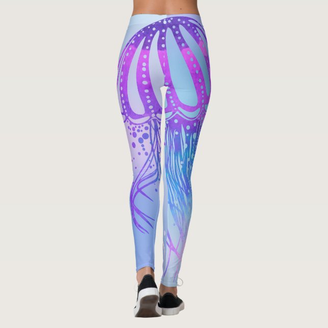 Psychedelic Jellyfish Leggings (Baksida)