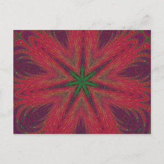 Psychedelic julKaleidoscope Helg Vykort