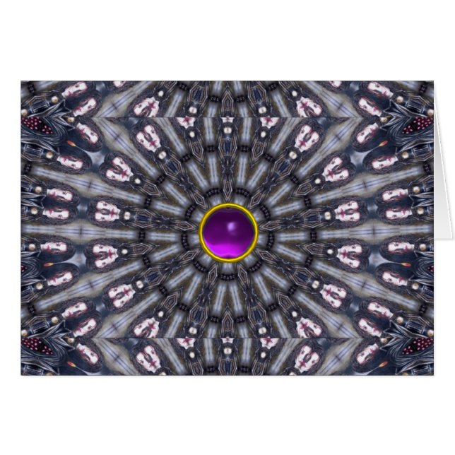 PSYCHEDELIC KALEIDOSCOPE /MYSTIC MEMORIES HÄLSNINGSKORT (Framsidan Horizontal)