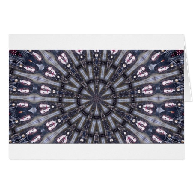 PSYCHEDELIC KALEIDOSCOPE /MYSTIC MEMORIES HÄLSNINGSKORT (Framsidan Horizontal)