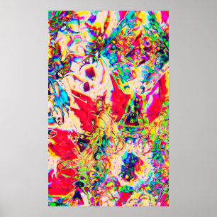 Psychedelic Kaleidoscopeaffisch Poster