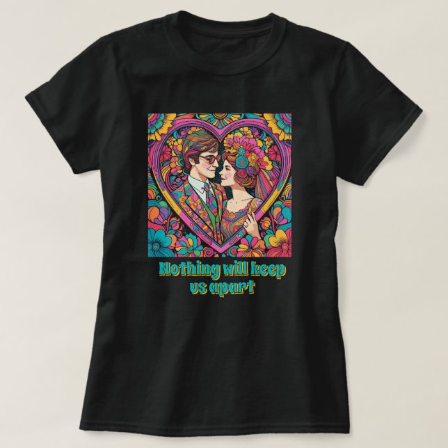 " PSYCHEDELIC KÄRLEK " T SHIRT (Design framsida)