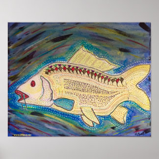 Psychedelic Karp Poster