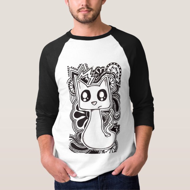 Psychedelic kattskjorta tröja (Framsida)