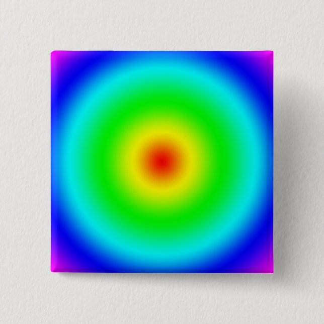 Psychedelic konstgåvor: Den skraj regnbågen Knapp (Framsida)