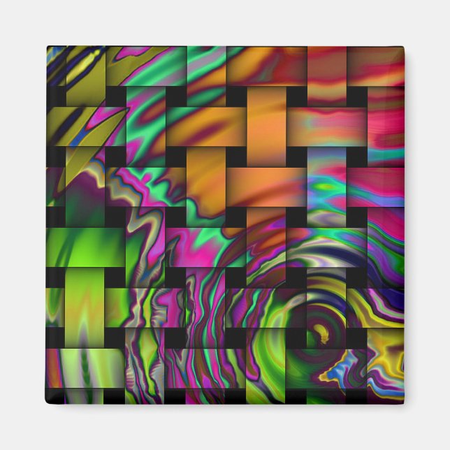 Psychedelic Korguktsmagnet Magnet (Framsidan)