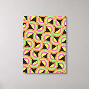 Psychedelic kvadrerar canvastryck