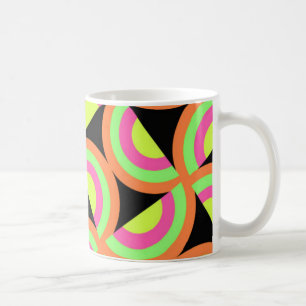 Psychedelic kvadrerar kaffemugg