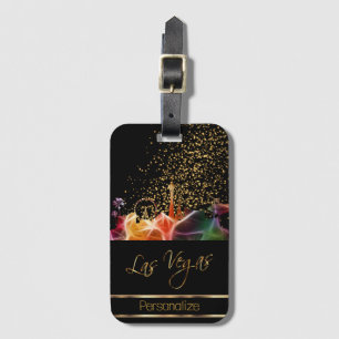 Psychedelic Las Vegas Skyline Bagagebricka