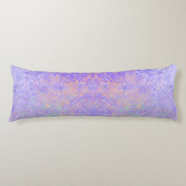 Psychedelic Lavender Lila Neon Pastel Abstrakt Kroppskudde