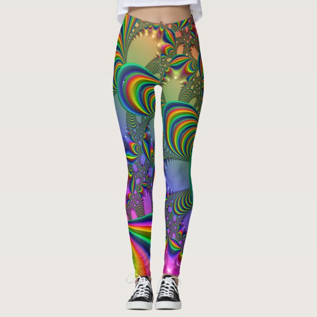 Psychedelic  Leggings (Framsida)