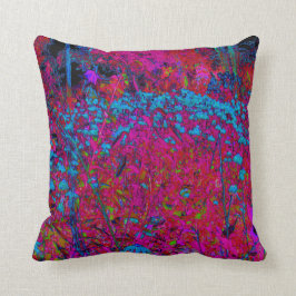 Psychedelic Lila Lily Flower Magenta Garden Kudde