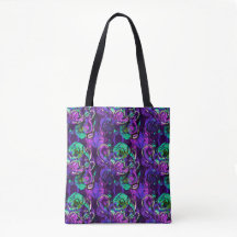 Psychedelic Lila Paisley Print