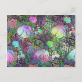 Psychedelic Lily Pad Light Show Vykort