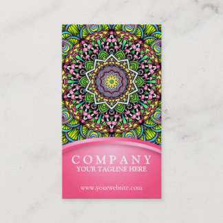 Psychedelic Lövs Mandala Visitkort