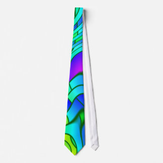 Psychedelic målat glassmönster slips