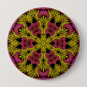 Psychedelic Mandala #05 Button Knapp