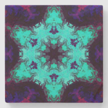 Psychedelic Mandala Flower Blue och Lila