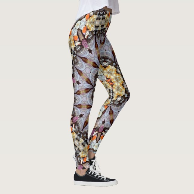 Psychedelic Mandala Retro Hippie Trippy Boho Chic Leggings (Höger)