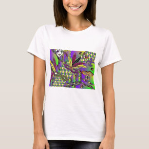 Psychedelic Mardi Gras Feather Masks Gifts Apparat Tee