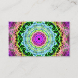 Psychedelic maskhålkaleidoscope visitkort