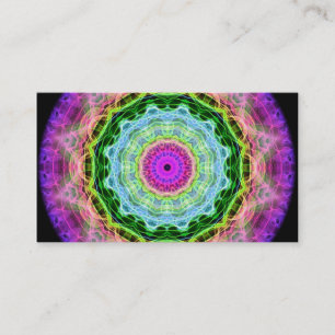 Psychedelic maskhålkaleidoscope visitkort