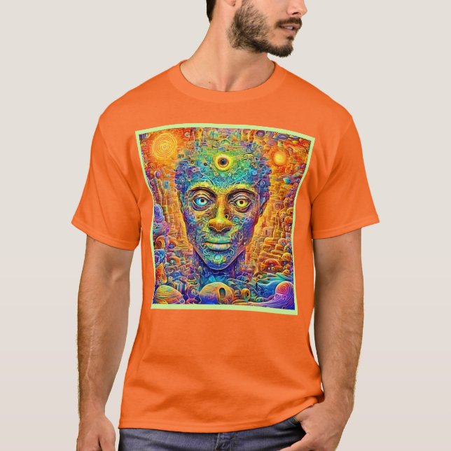 Psychedelic Mind Art T Shirt (Framsida)
