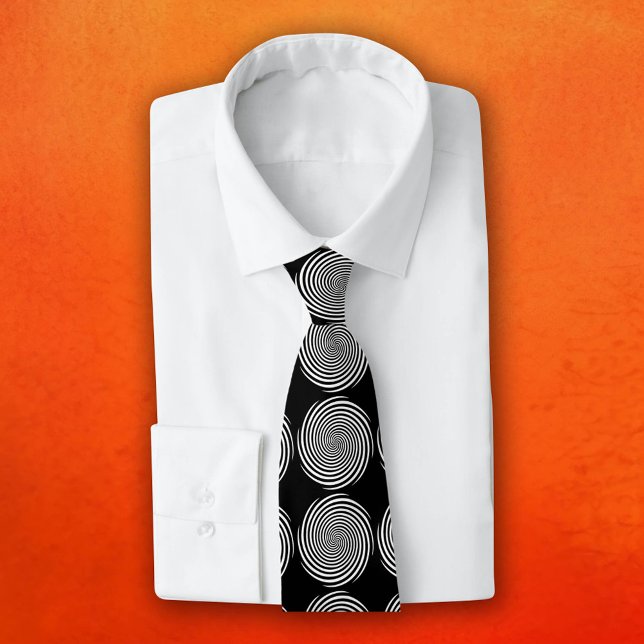 Psychedelic Mode Hypnosis Spiral Slips (Stand out in style with our Hypnosis spiral necktie—the ultimate mind bender! )