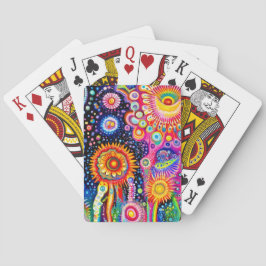 Psychedelic Mönster Casinokort