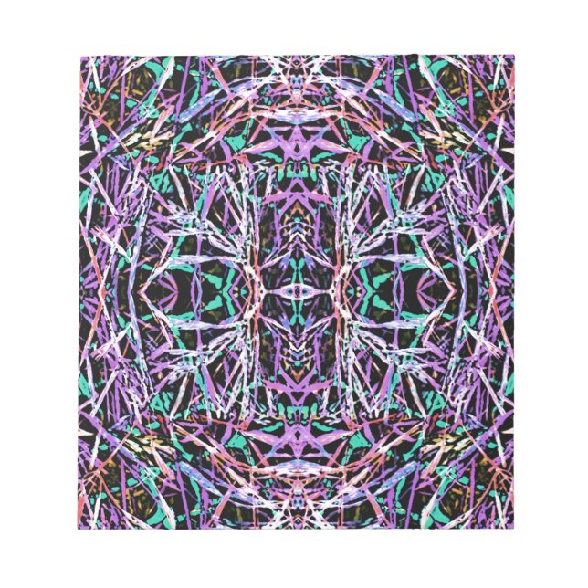 Psychedelic Mönster i Rosa Anteckningsblock (Framsida)