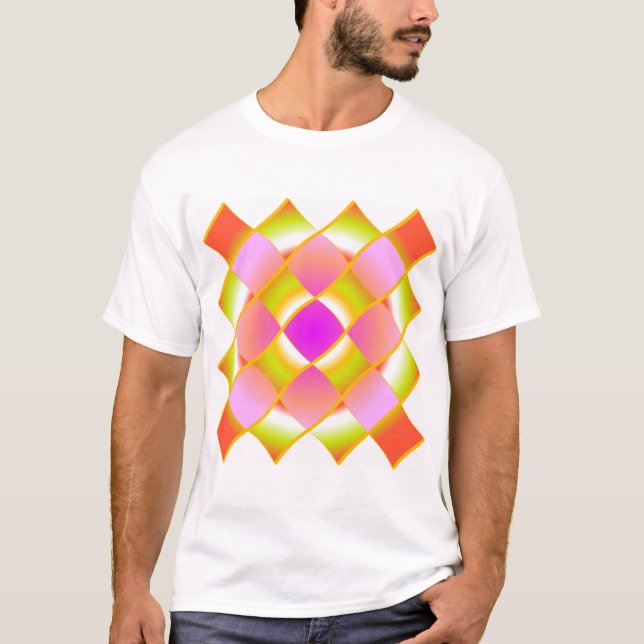 psychedelic mönster tee shirt (Framsida)