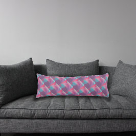 Psychedelic mönster turcoise lavender kroppskudde