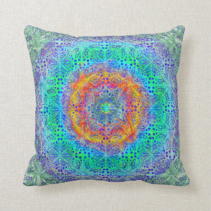 Psychedelic mönsterdekorativ kudde