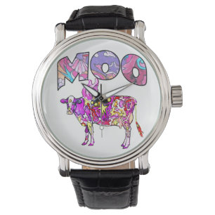 Psychedelic Moo Cow Armbandsur