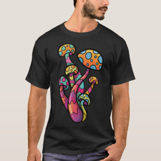 Psychedelic Mushroom Älskare Gift Trance House Rav T Shirt