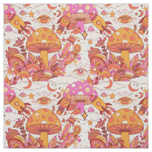 Psychedelic Mushroom and Rockets Retro Trippy Tyg