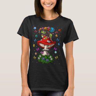 Psychedelic Mushroom Frog T Shirt