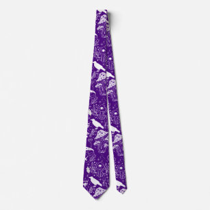 Psychedelic Mushroom Mönster 2D.BW.b D Lila BG Slips